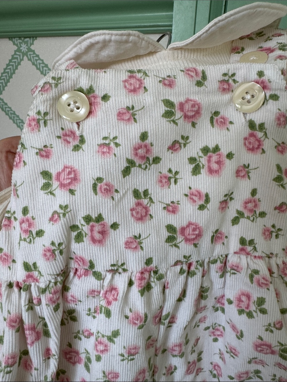 Rachel Riley Floral Overall Romper - Picture 5 of 5